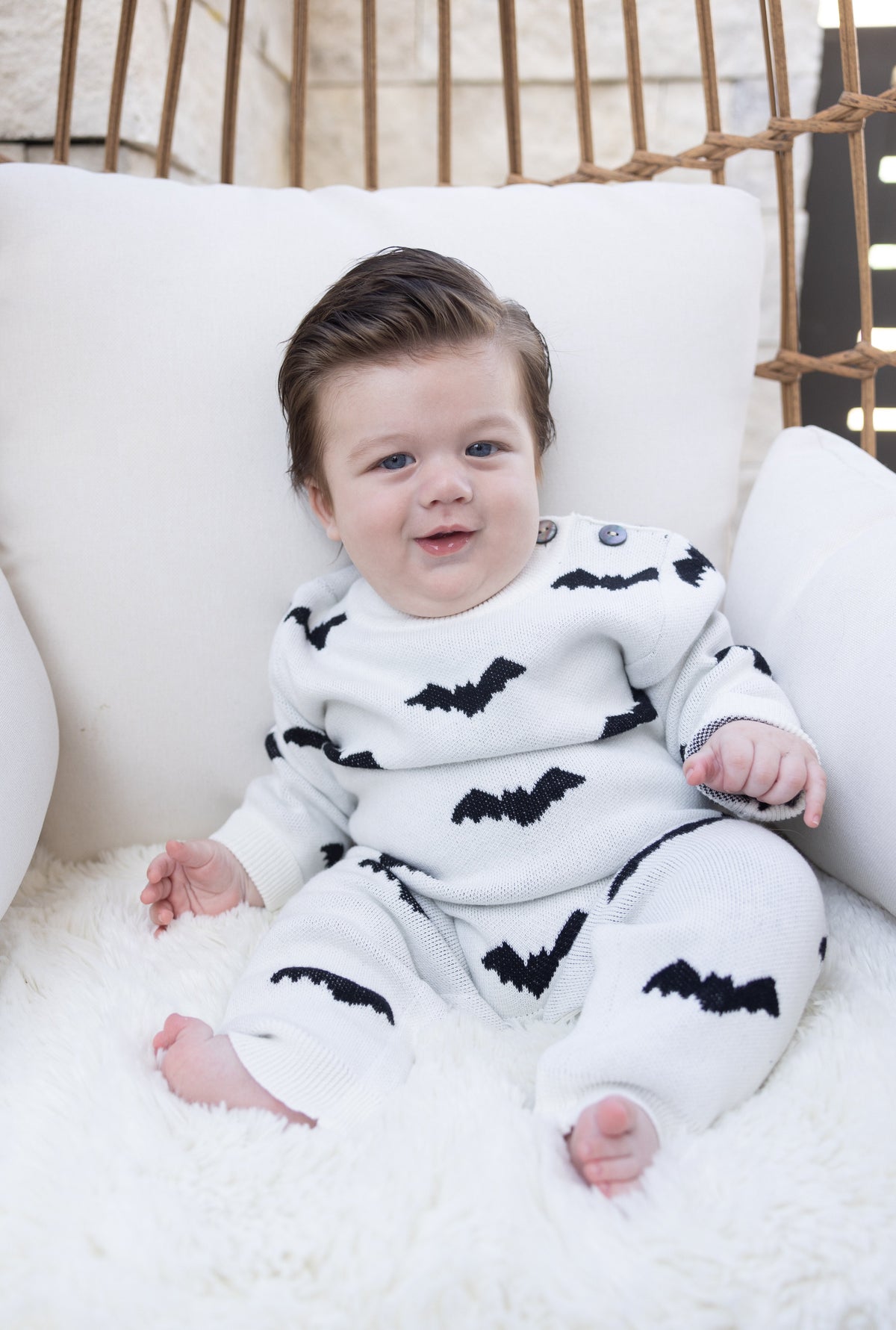 Midnight Bats Jacquard Jumpsuit