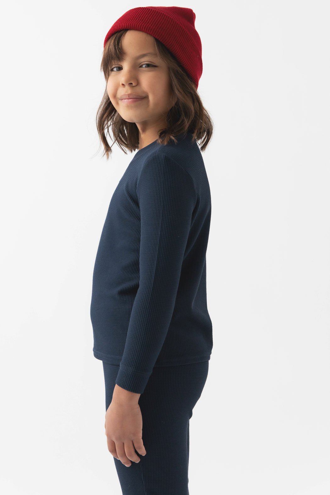 Children's Bamboo Waffle Knit Base Layer Long Sleeve - Last Chance