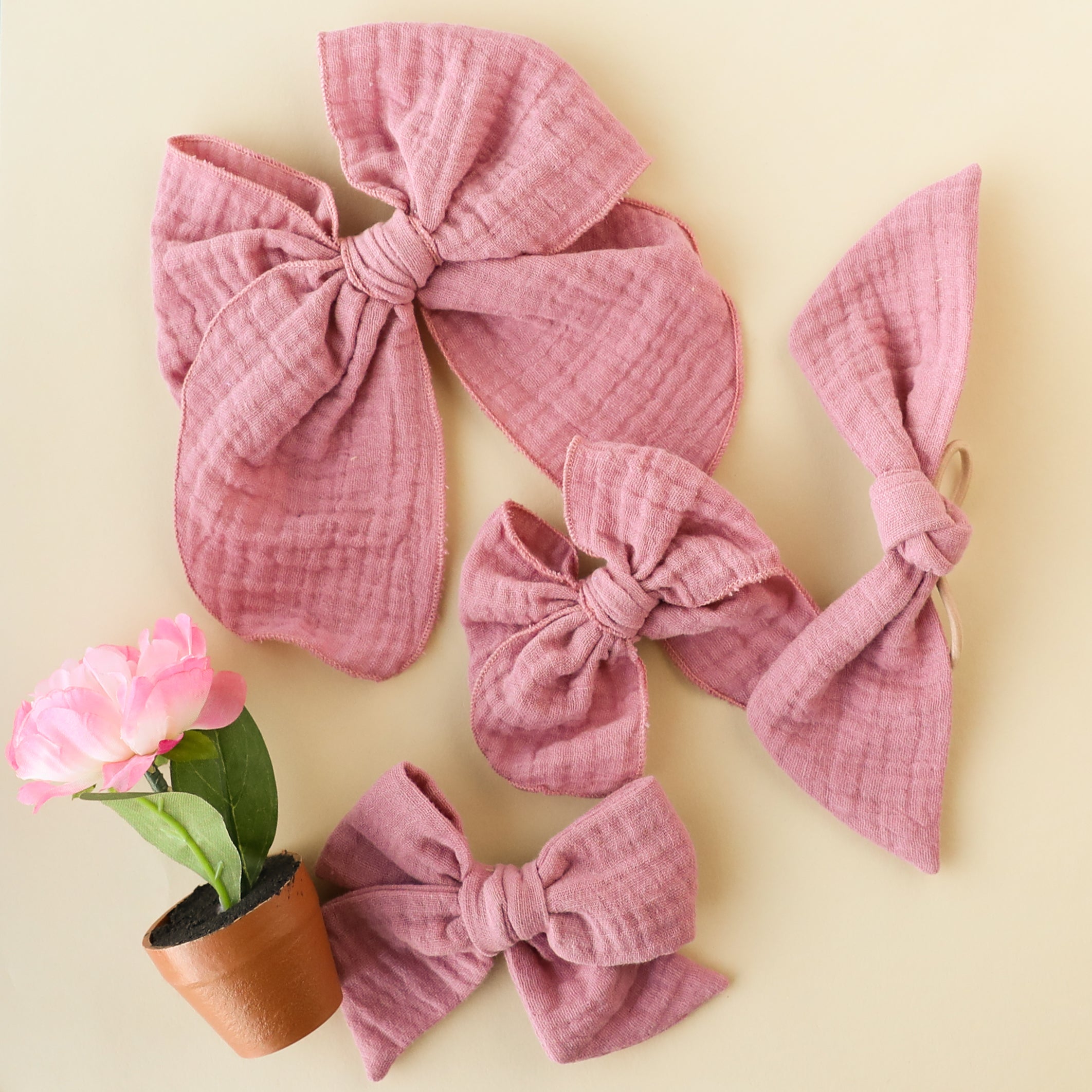 Mulberry | Gauze Party Bow