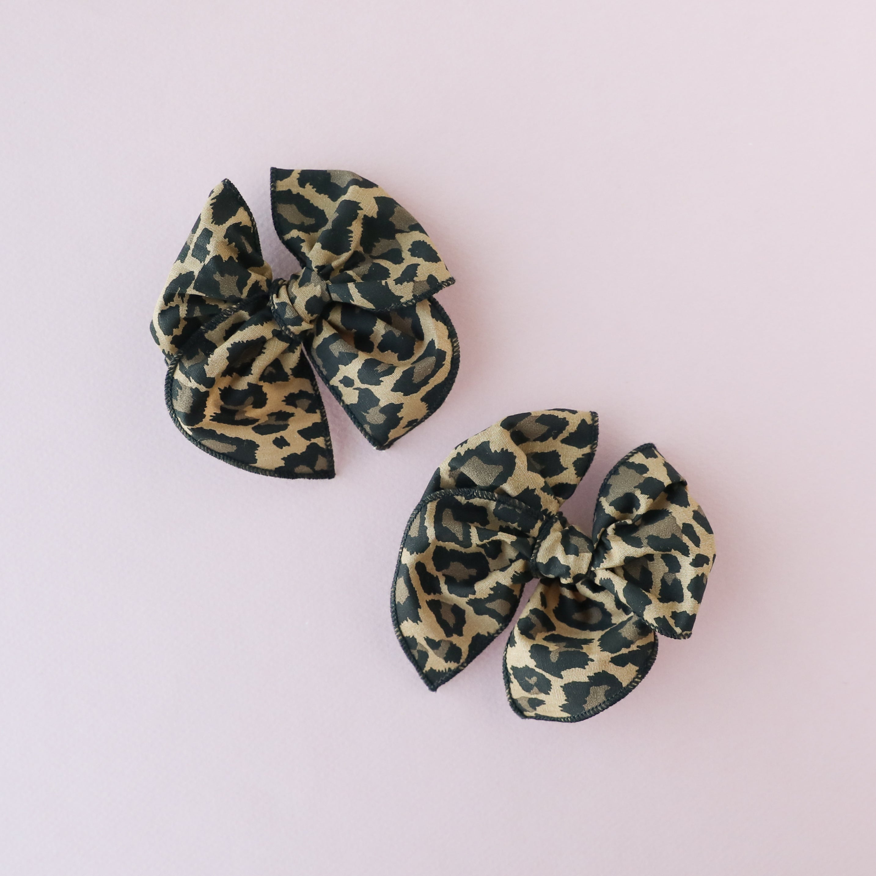 Leopard | Pigtail Set - Petite Party Bow