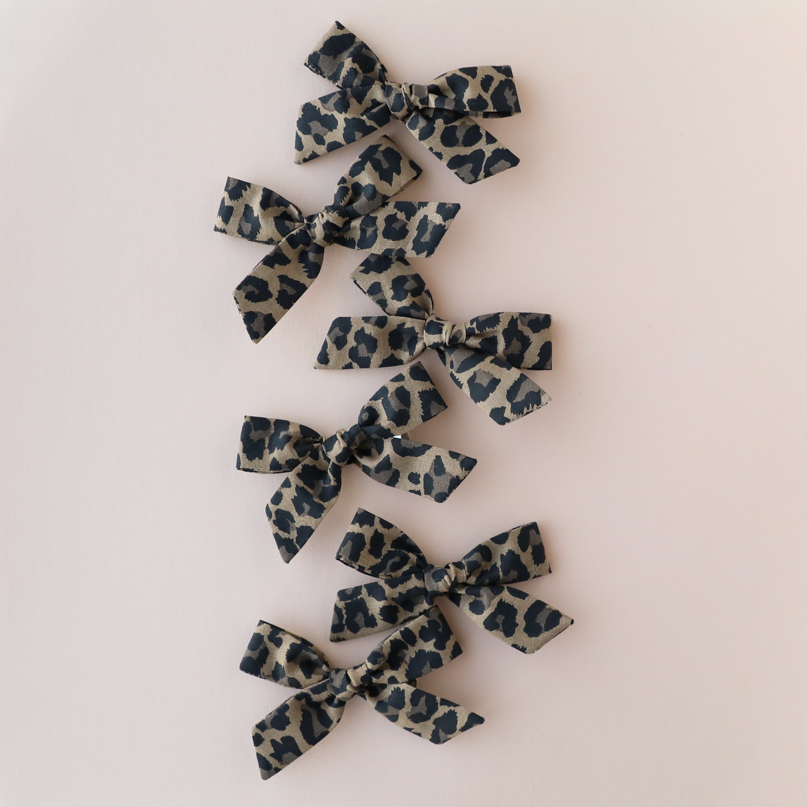 Leopard | Pigtail Set - Hand-tied Bow