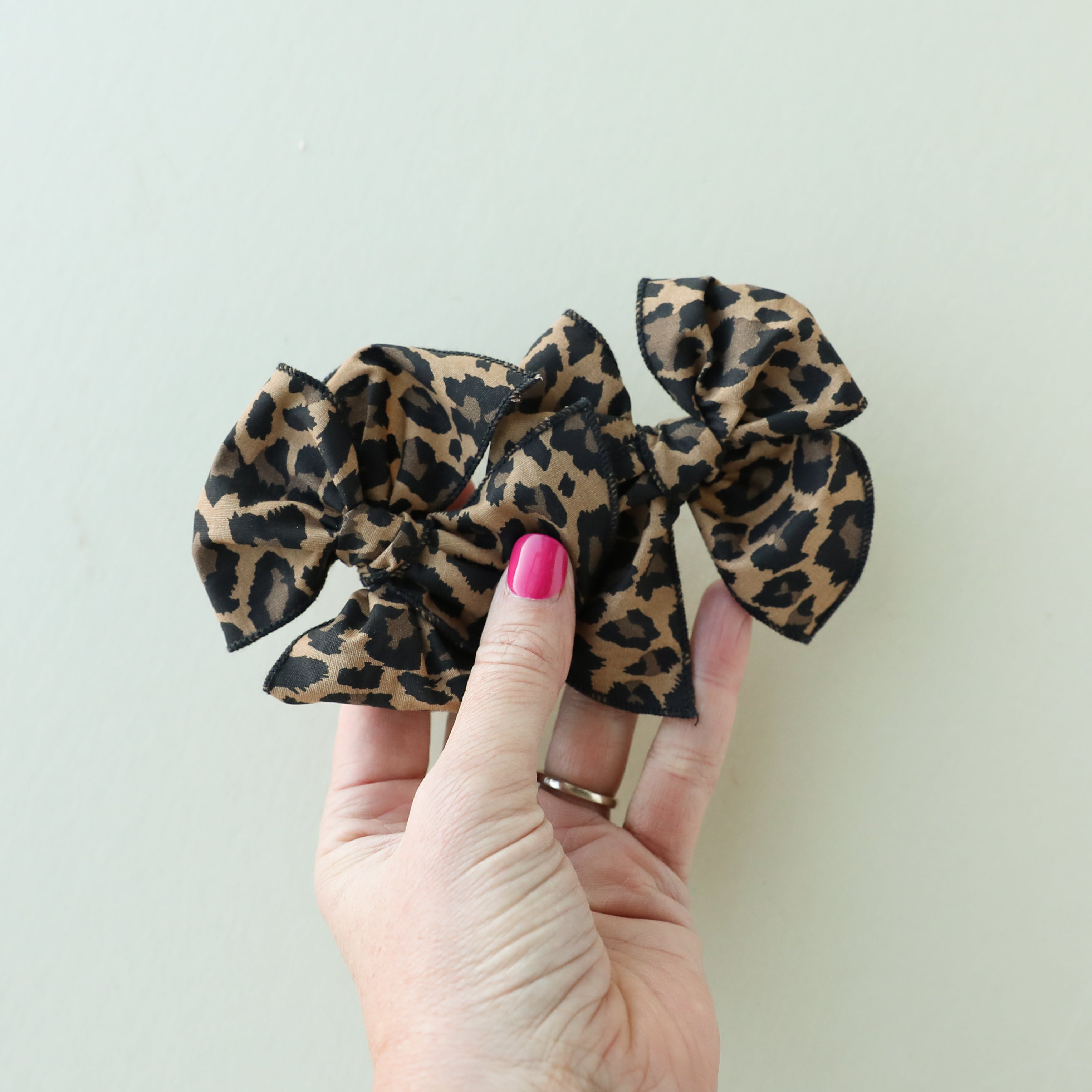 Leopard | Pigtail Set - Petite Party Bow