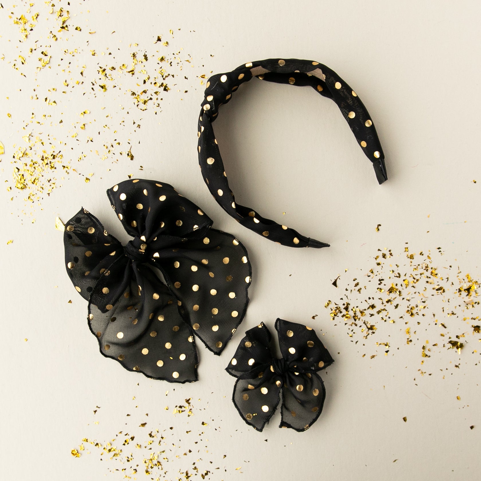 Confetti | Pigtail Set - Petite Party Bow