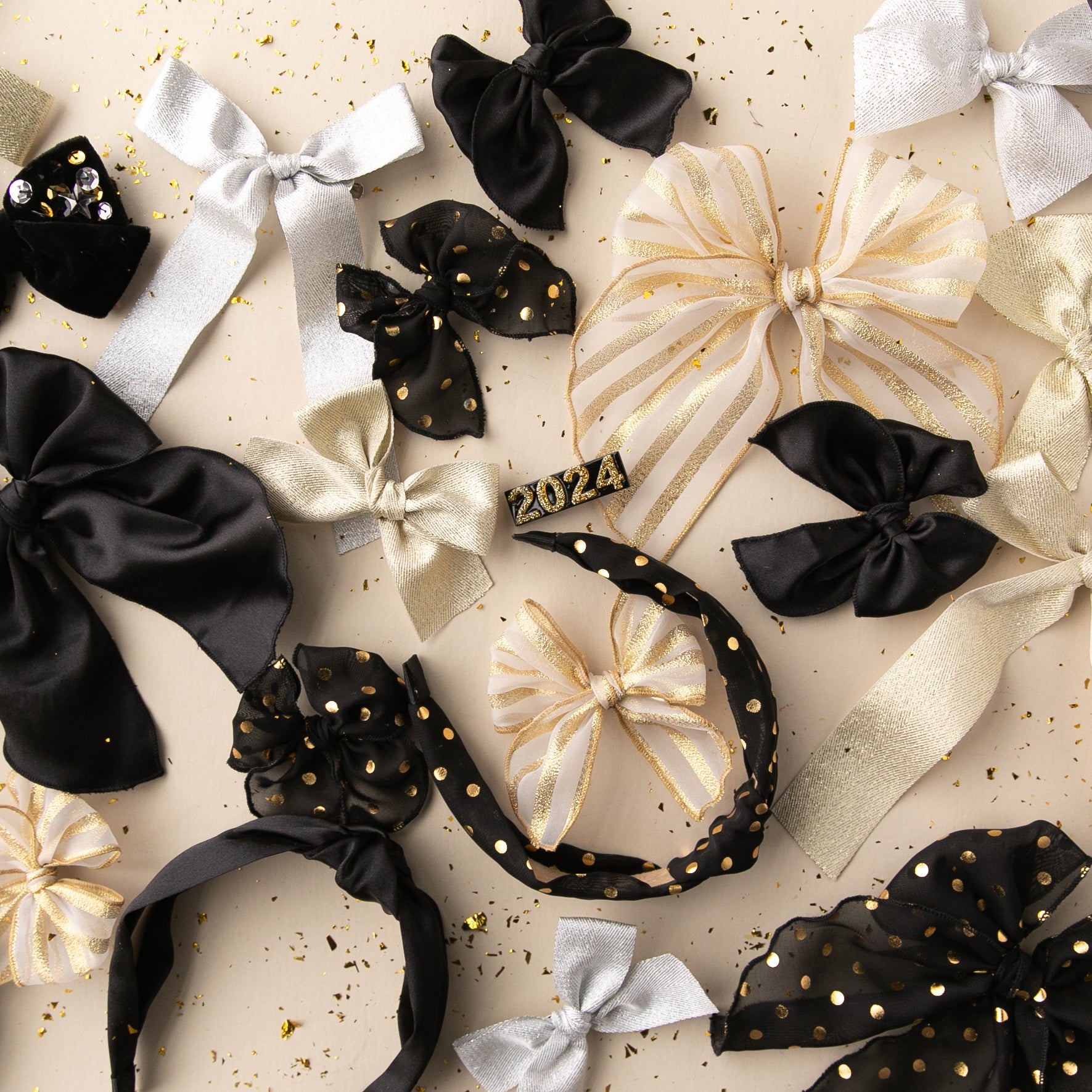 Confetti | Pigtail Set - Petite Party Bow