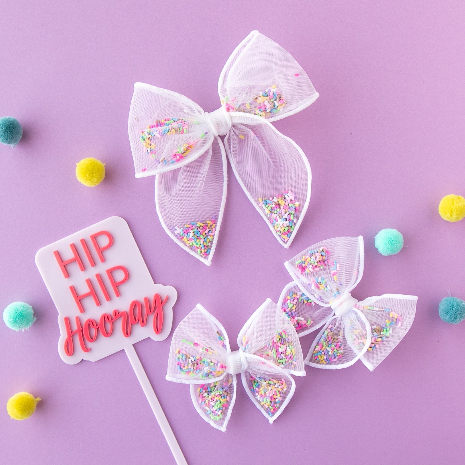 Sprinkles | Pigtail Set - Petite Party Bow