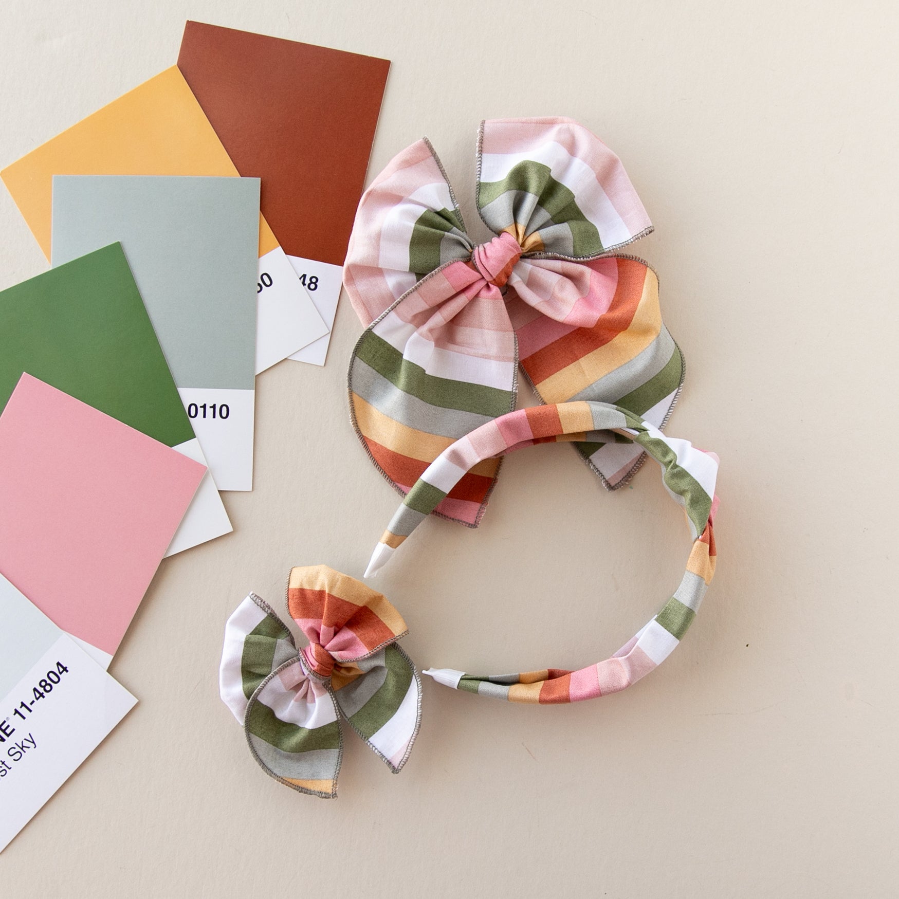 Paint The Rainbow | Pigtail Set - Petite Party Bow