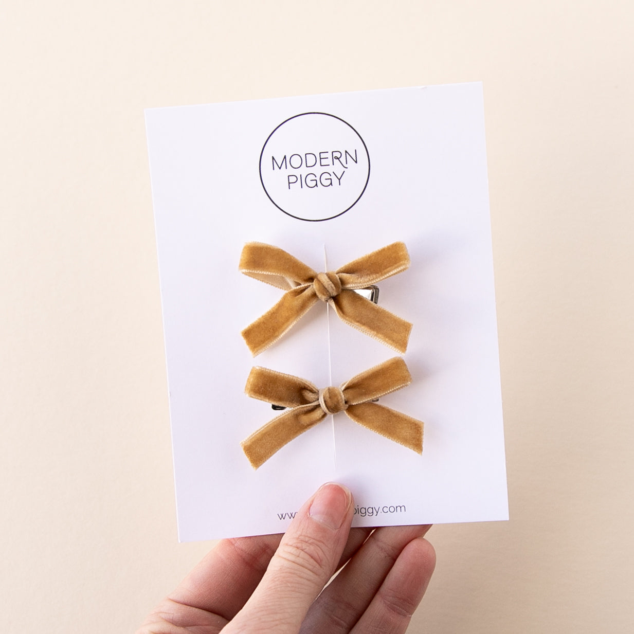 Hazelnut | Mini Ribbon Bow Set