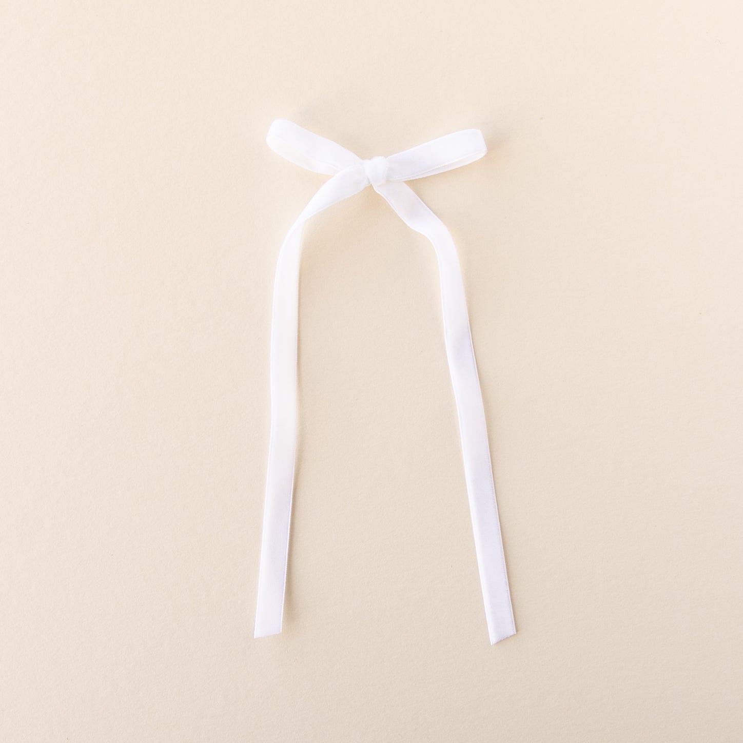 White | Statement Ribbon Bow