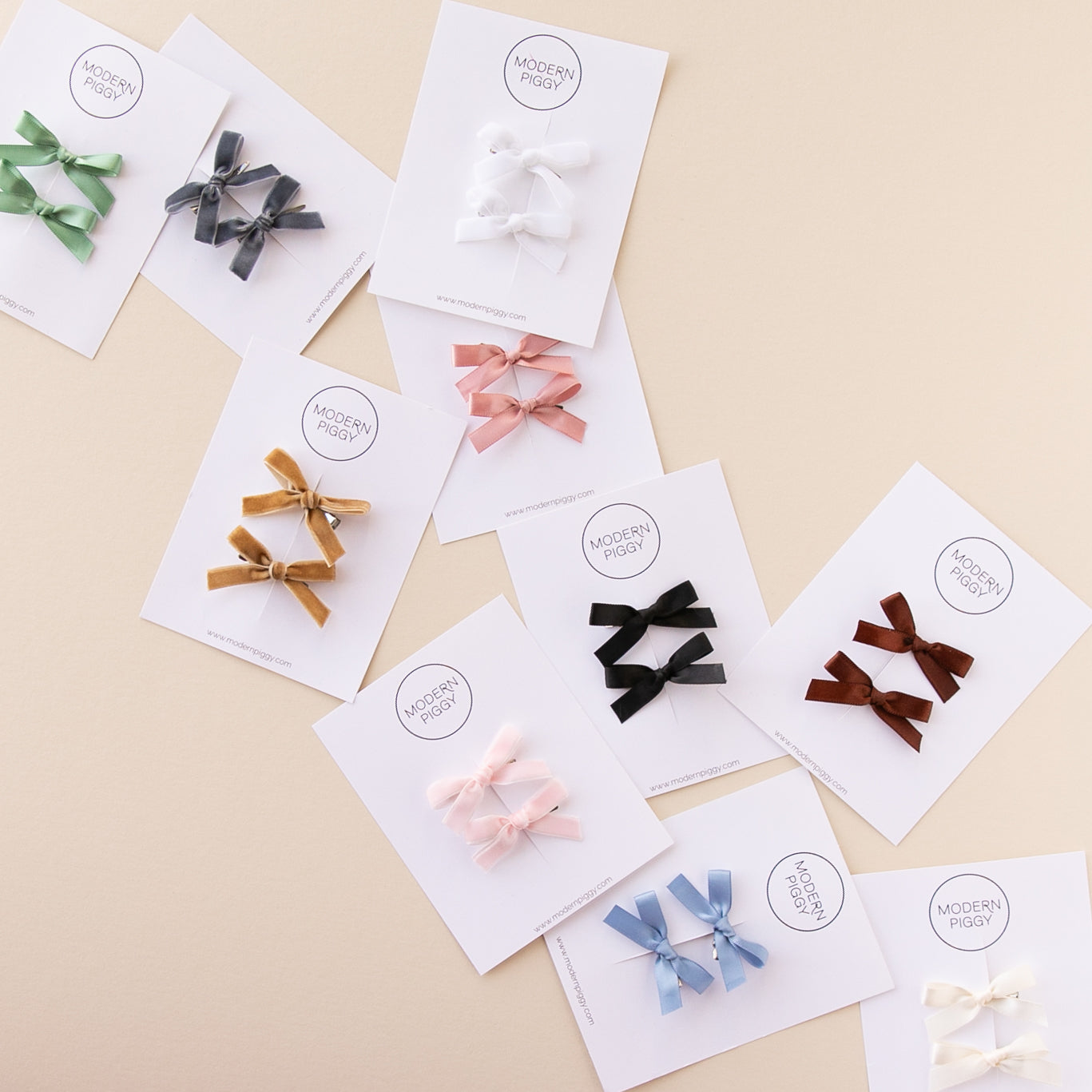 Cornflower | Mini Ribbon Bow Set