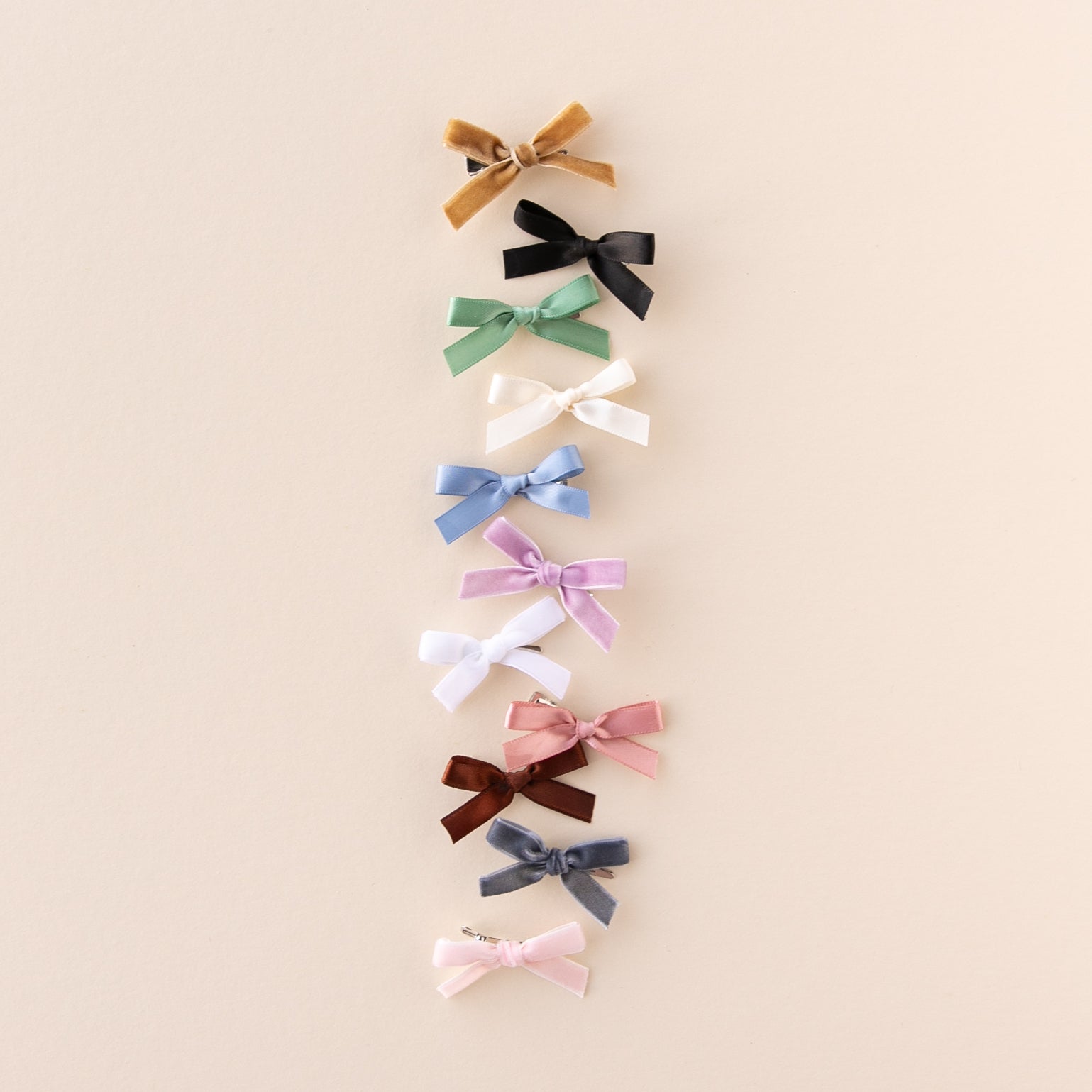 Black | Mini Ribbon Bow Set