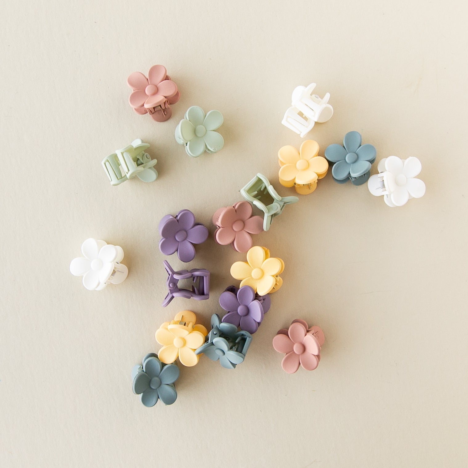 Mauve | Mini Bloom Claw Clip Set