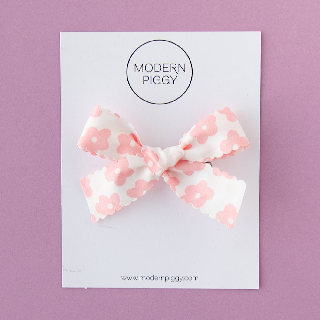 Mod Daisy - Pink | Ribbon Bow