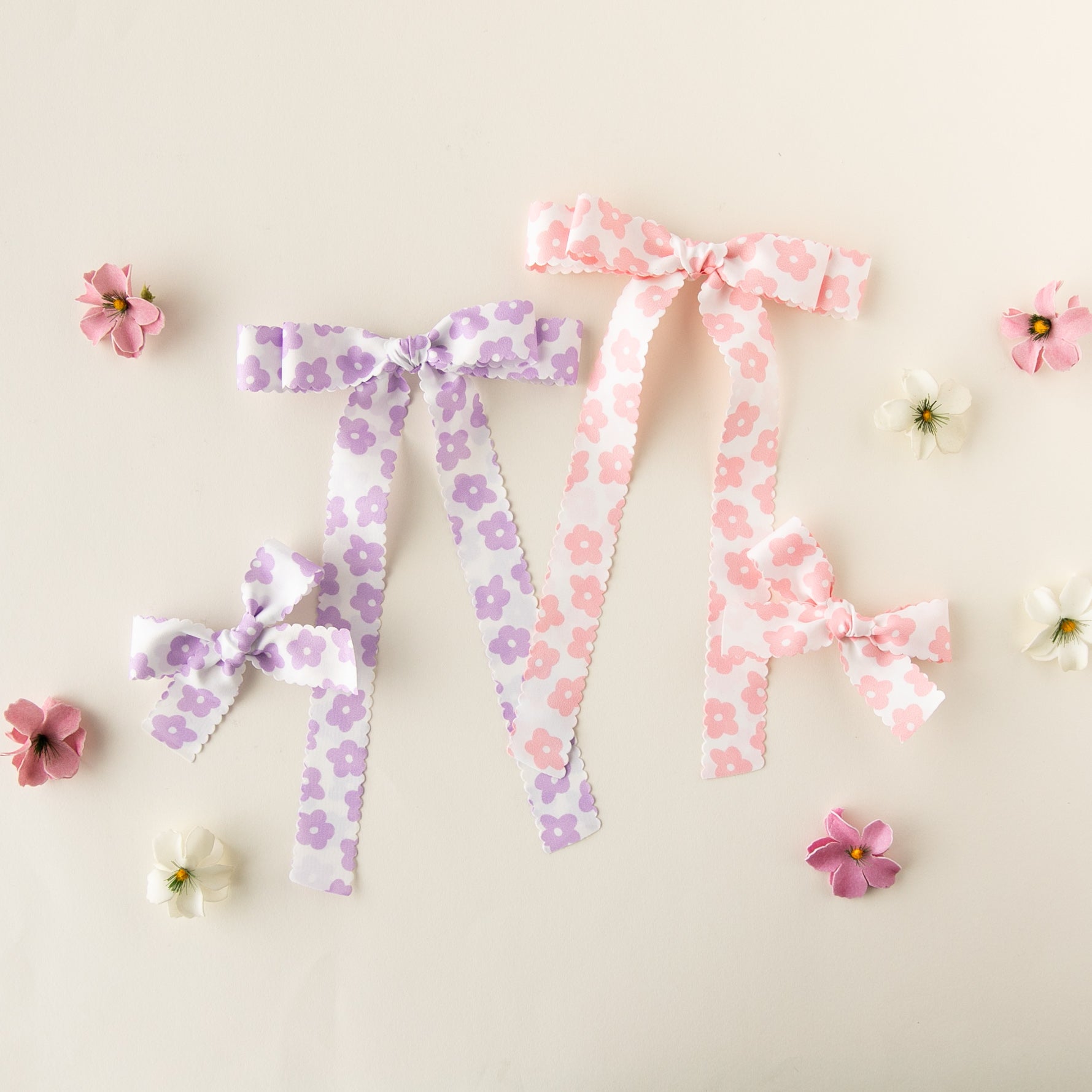 Mod Daisy - Pink | Ribbon Bow