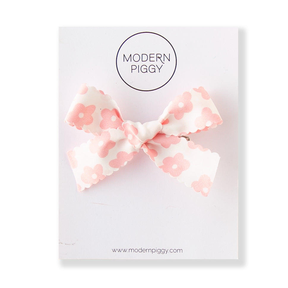 Mod Daisy - Pink | Ribbon Bow