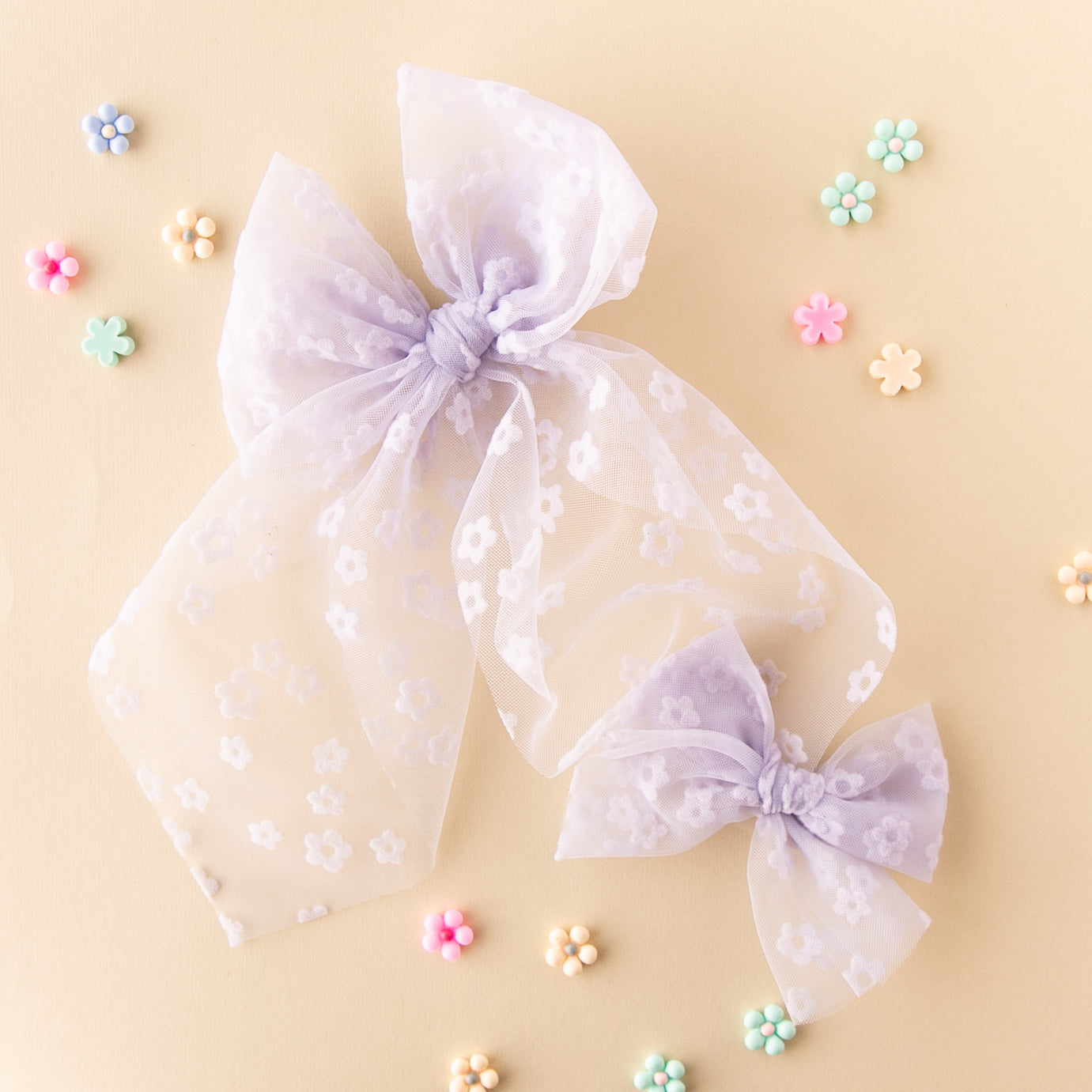 Bloom - Purple | Tulle Bow