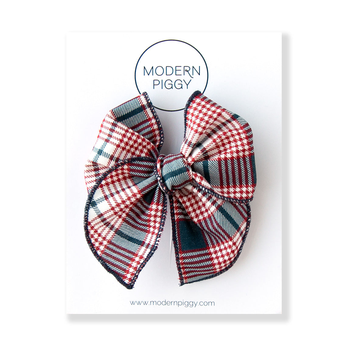 Stateside Plaid | Petite Party Bow