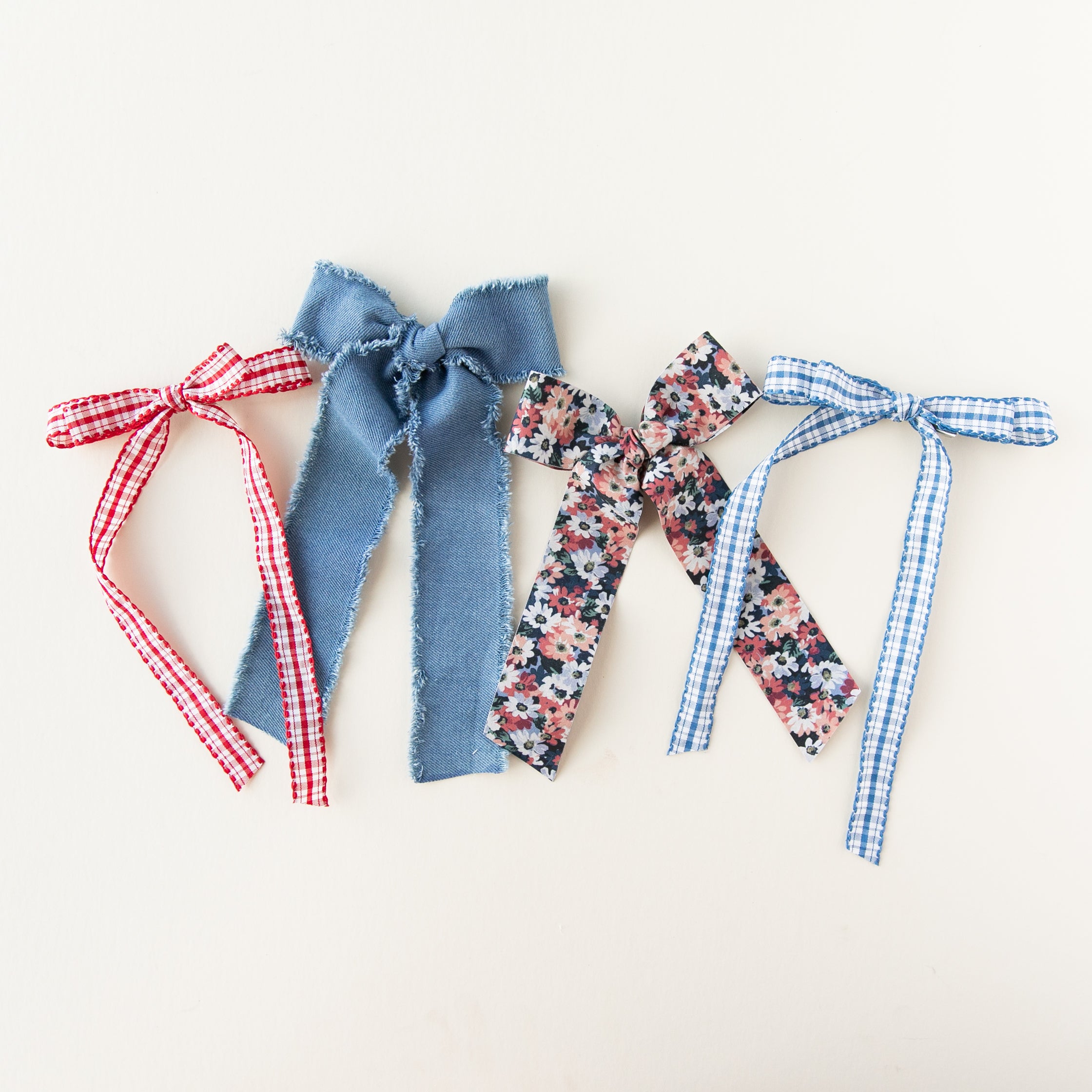 Blue Jeans | Statement Ribbon Bow