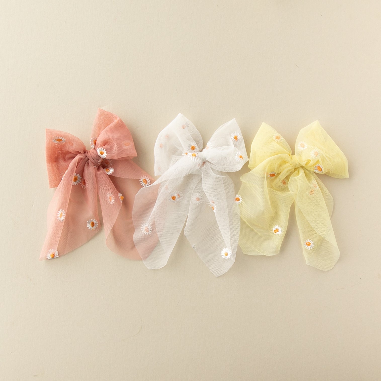 Sunrise Daisy | Tulle Statement Bow