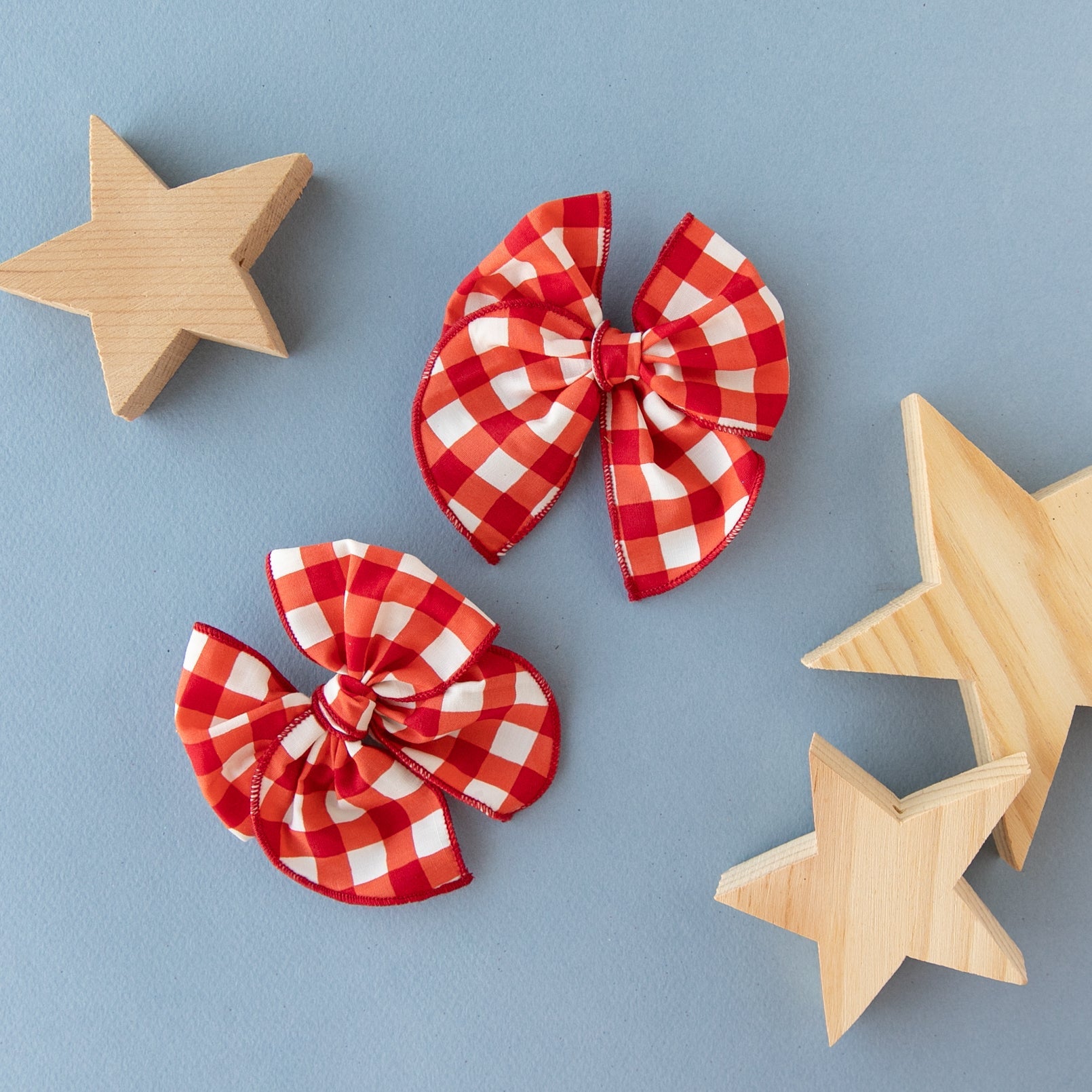 Red Gingham | Petite Party Bow