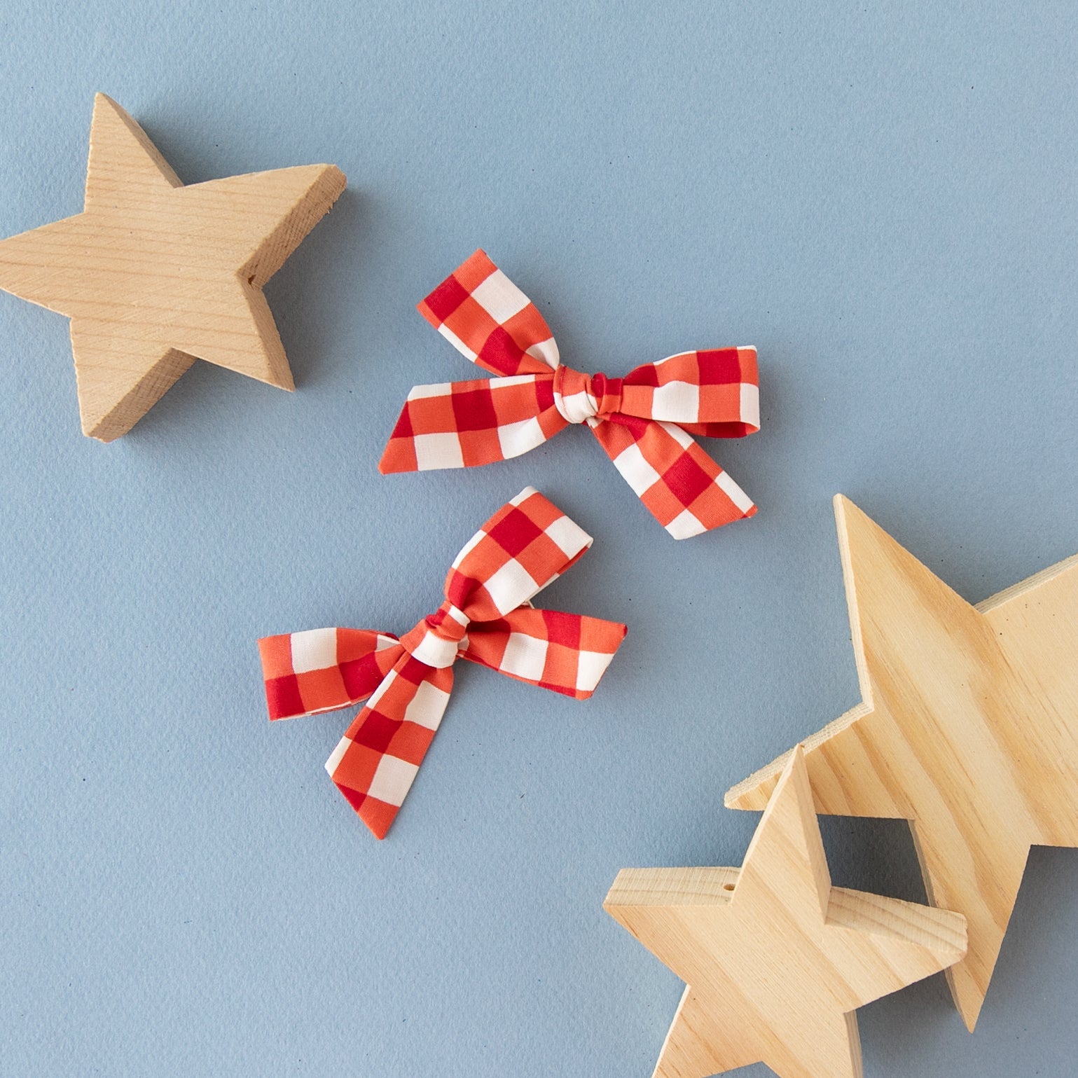 Red Gingham | Hand-tied Bow