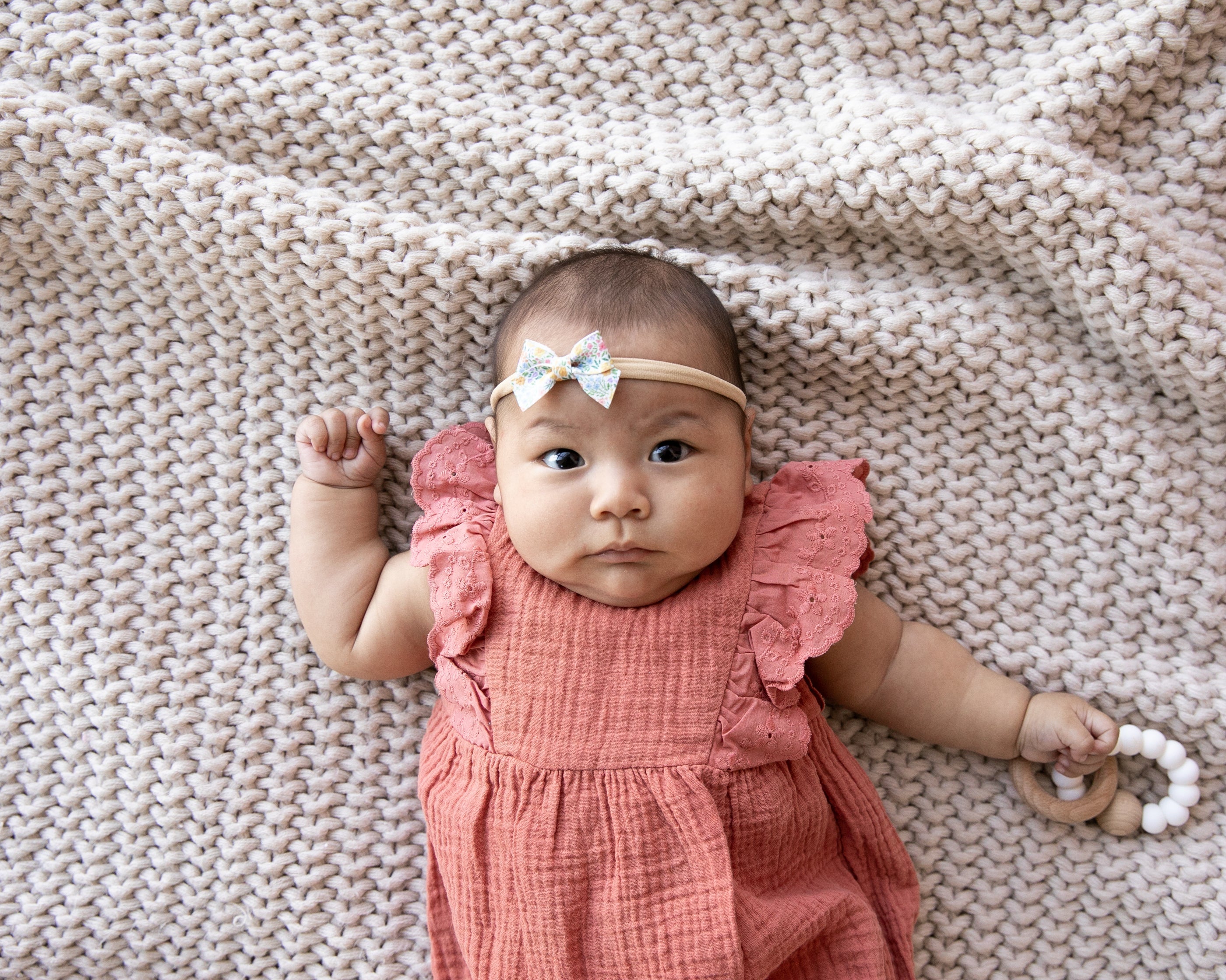 Wildflower | Leather Baby Bow