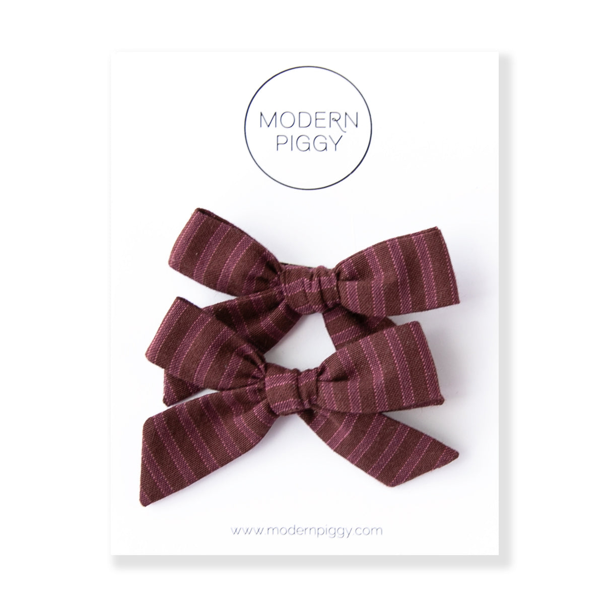 Raisin | Pigtail Set - Hand-tied Bow