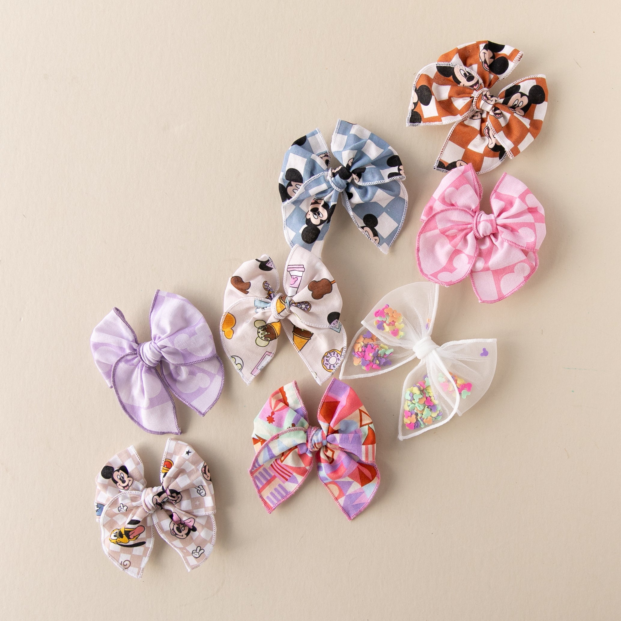 Trolley Treats | Pigtail Set - Petite Party Bow