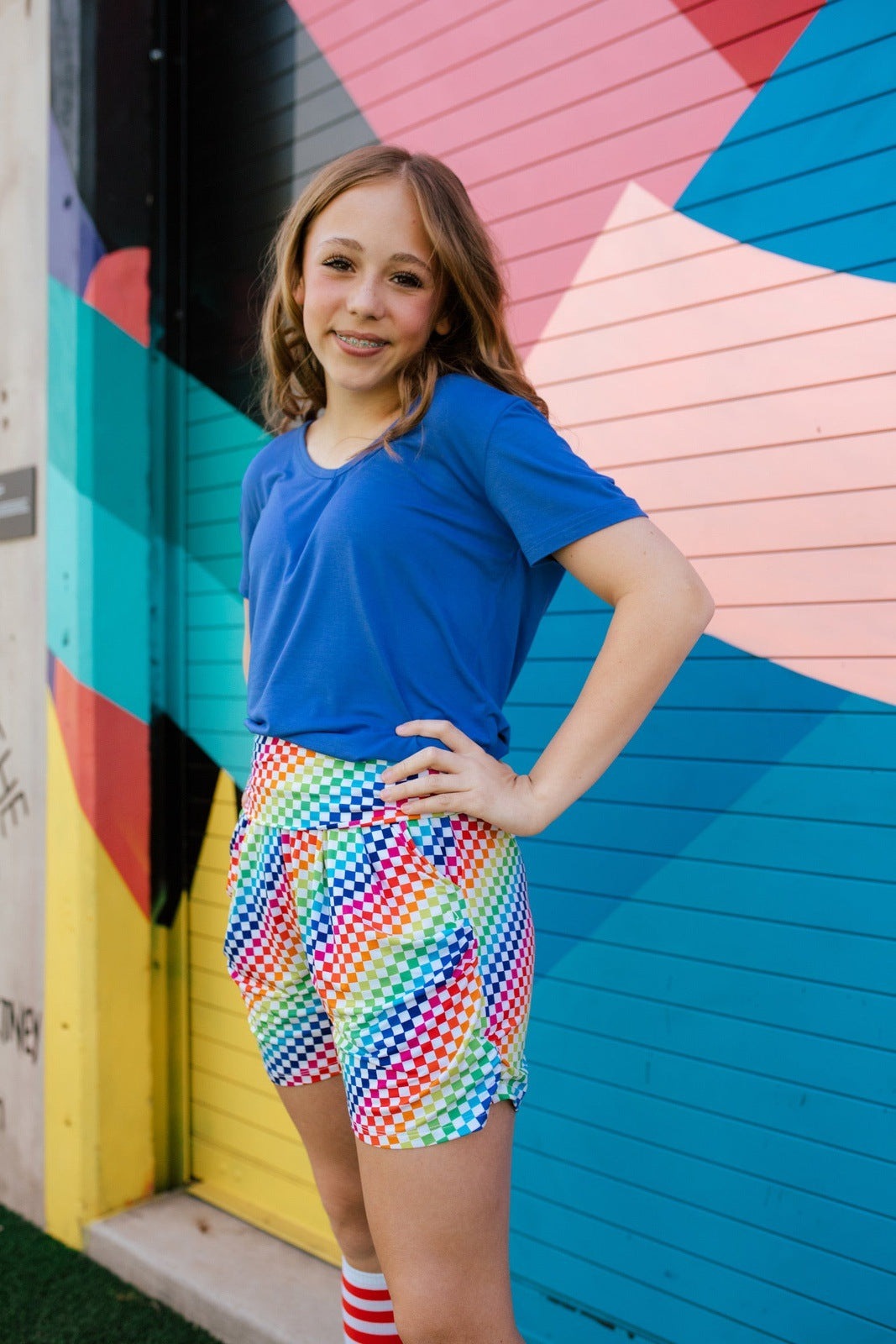 Checkerboard Women's Lounge Shorts