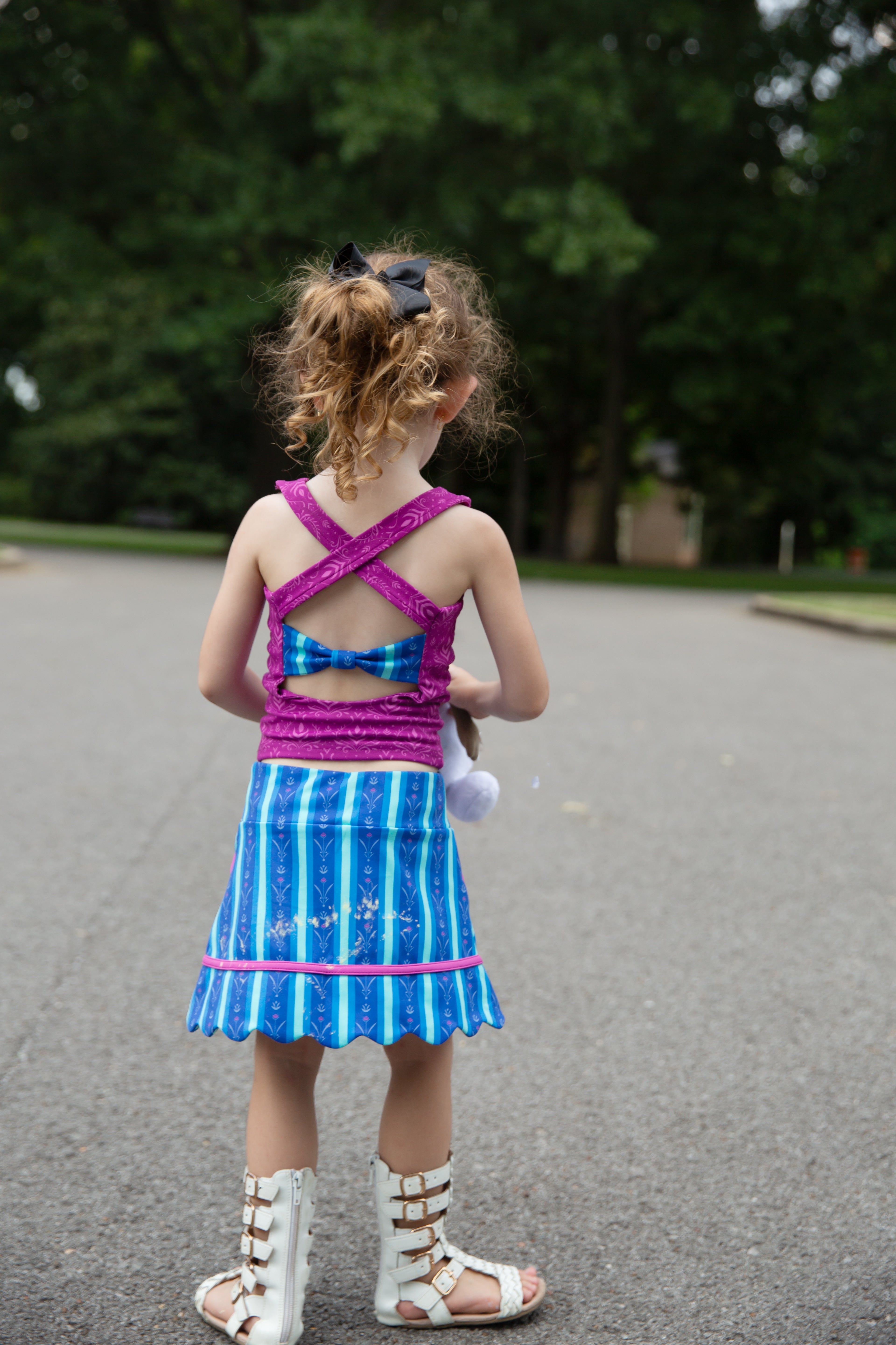 Arendelle Heart Twist Tank & Stride Skort Set