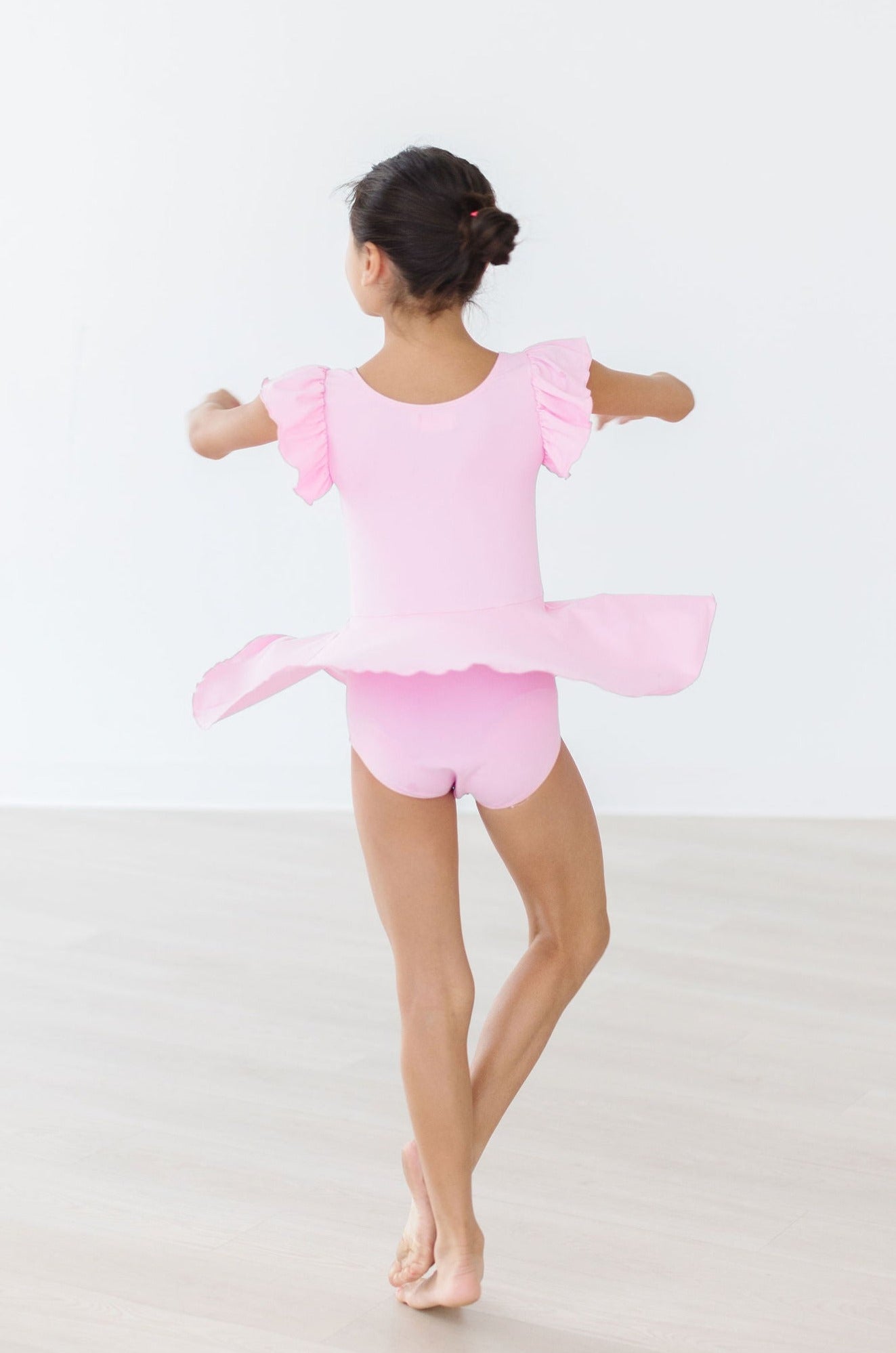 Bubblegum Pink S/S Twirl Leotard