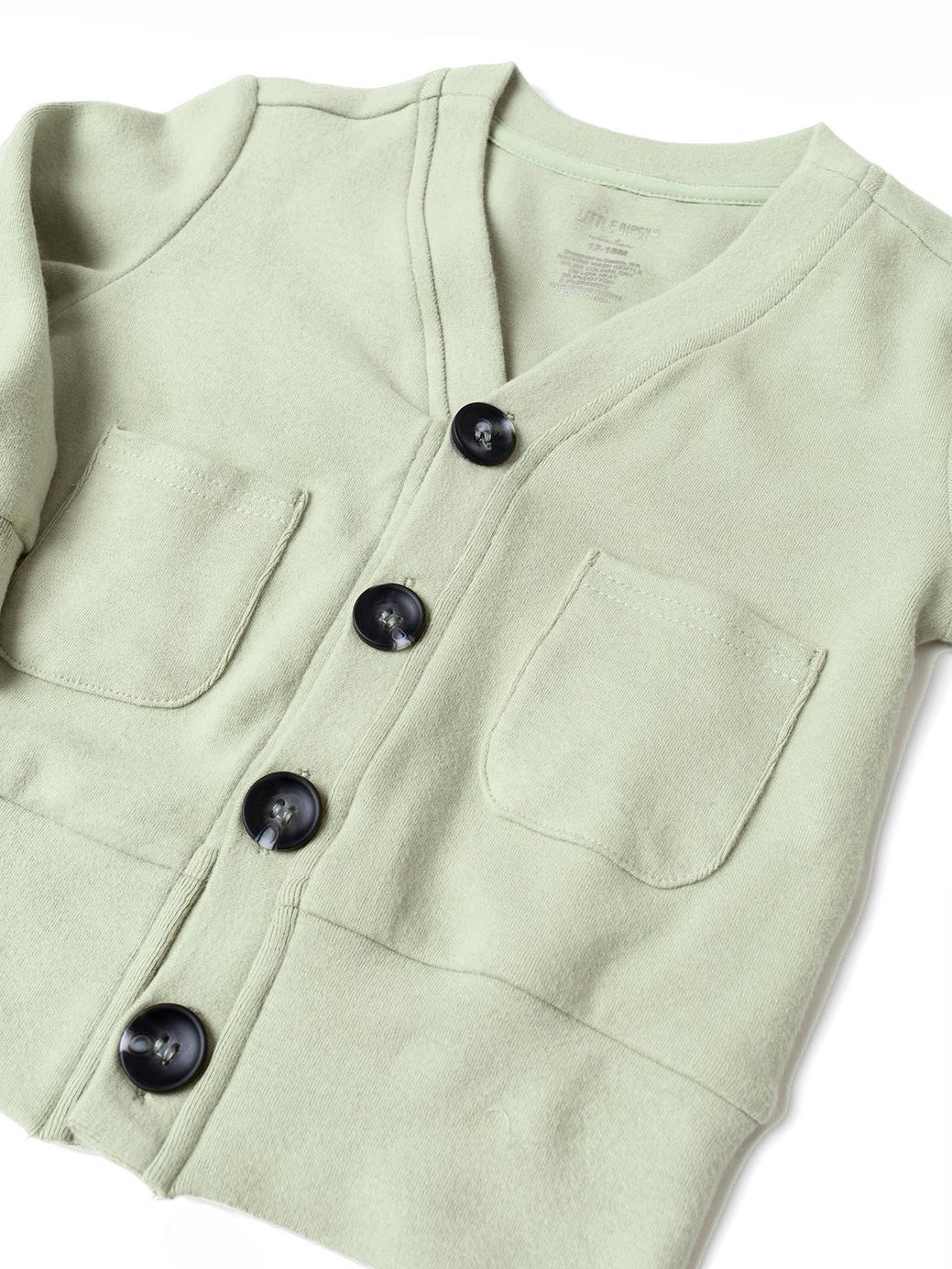 Baby Cardigan - Sage