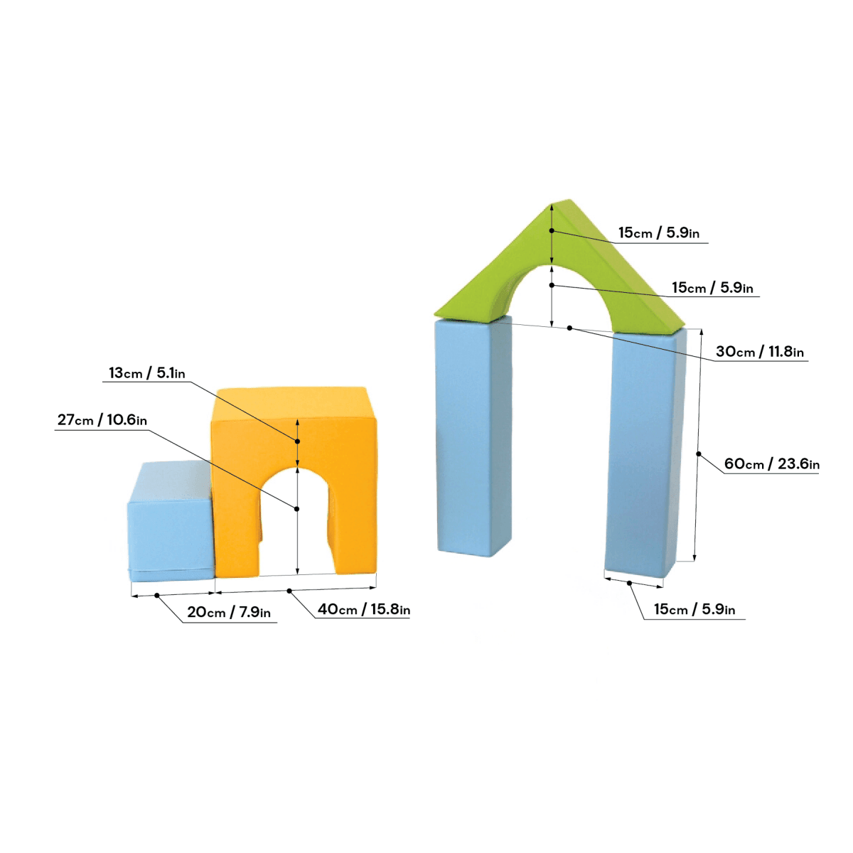 Soft Play Foam Block Set - Challenger