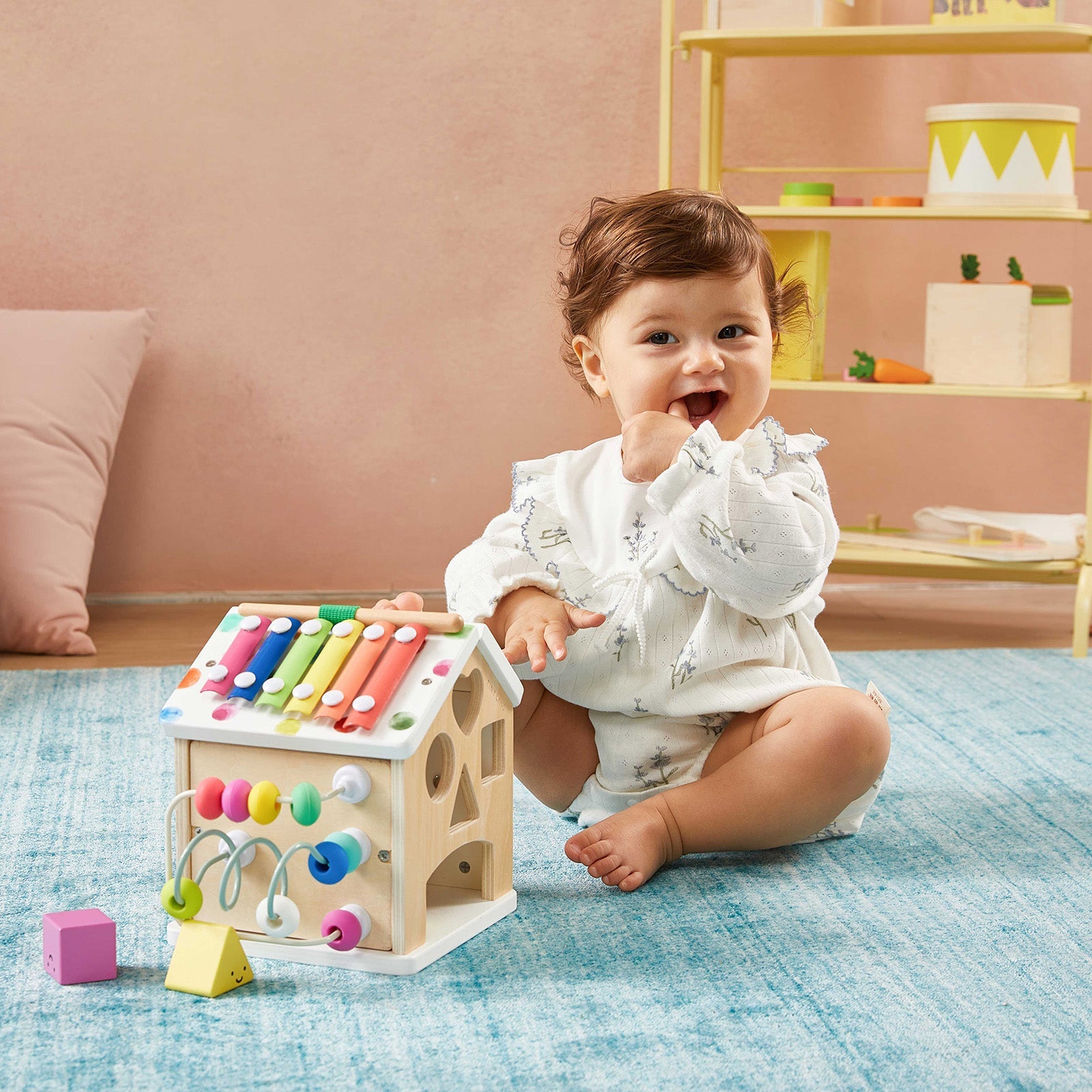 Tiny Land® Cottage Activity Cube - Rainbow