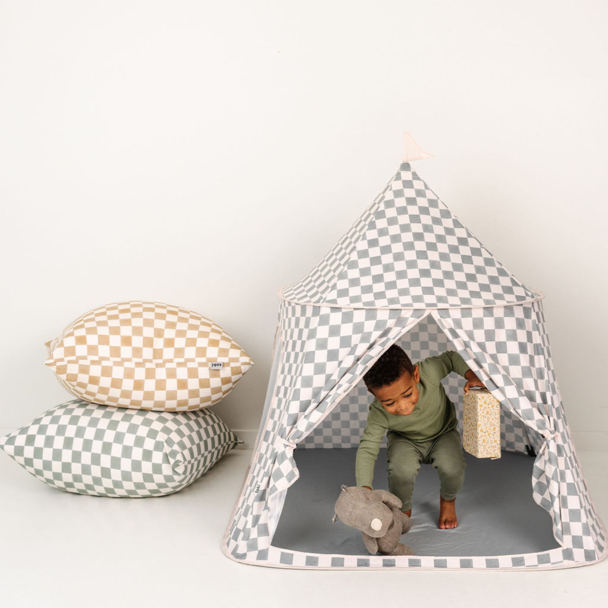 Checker Matcha Play Tent