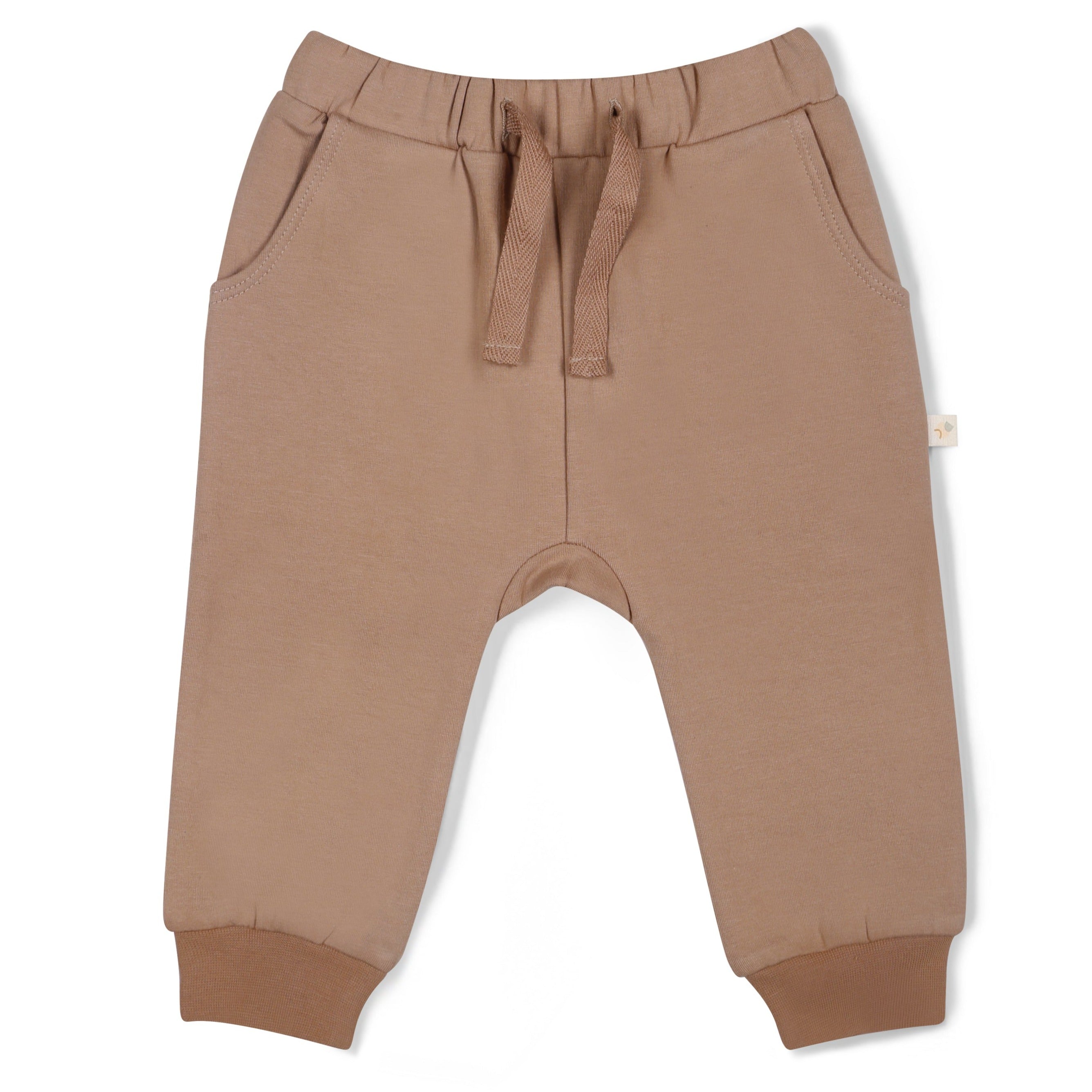 Organic Fleece Jogger Pants - Taupe