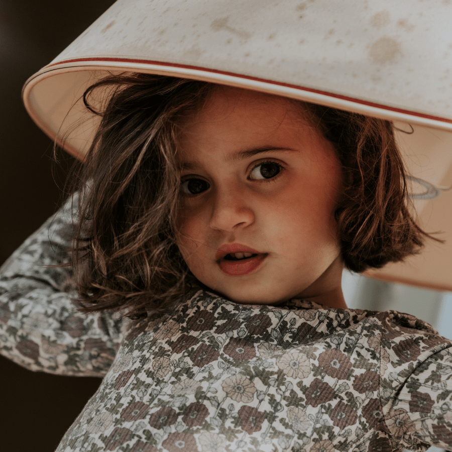 The Printed Long Sleeve Tee -  Ava