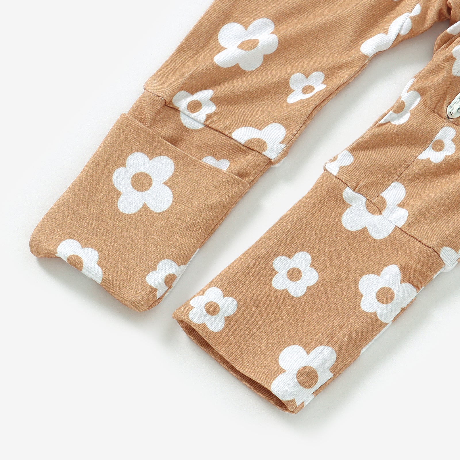 Bamboo Zip Baby Pajamas - Daisies