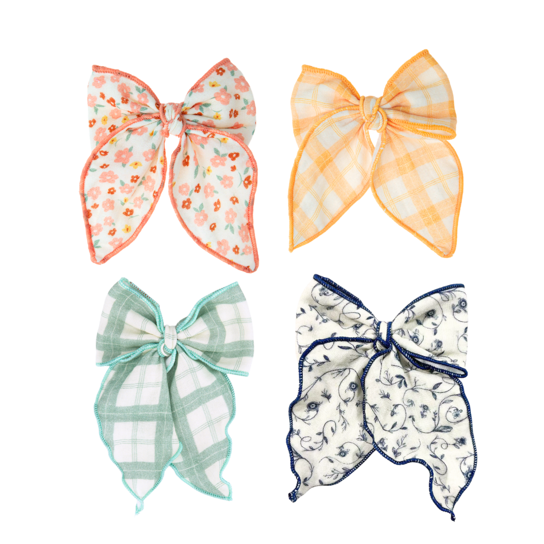 Fable Bow | Mid Size | Fern Plaid
