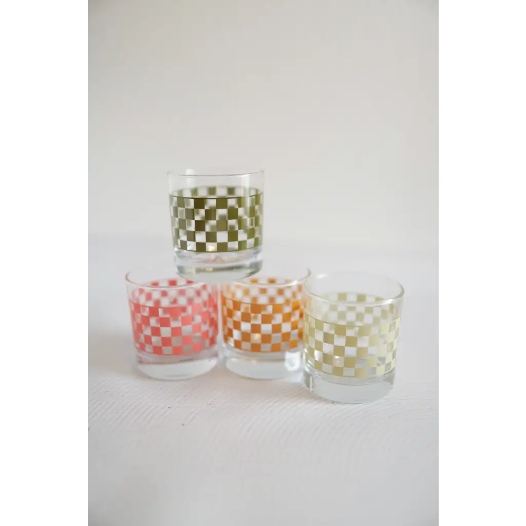11oz Checkerboard Cocktail Glasses