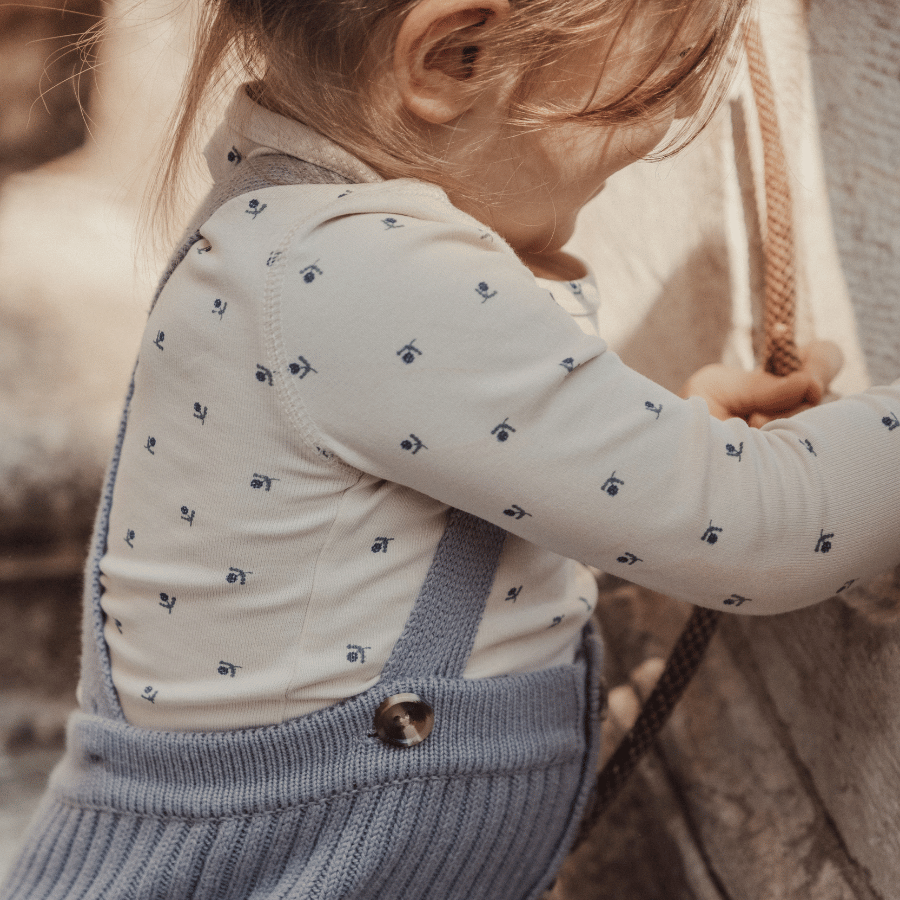 The Printed Bonnet - Mini Stitch Blue