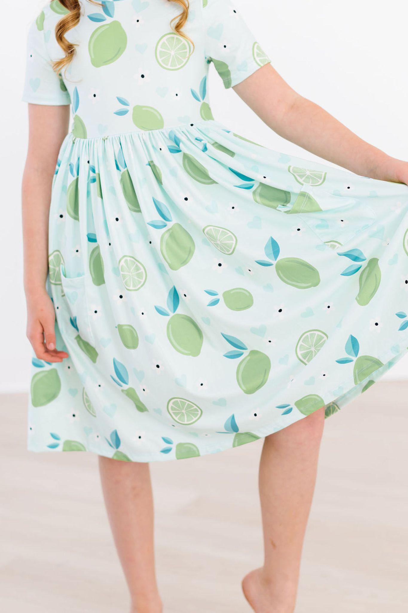 SALE Key Lime Cutie S/S Pocket Twirl Dress