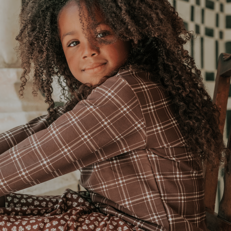 The Printed Sweatshirt - Rustic Check