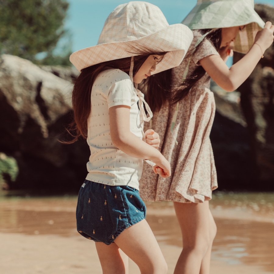 The Printed Long Sleeve Tee - Mini Sailboat