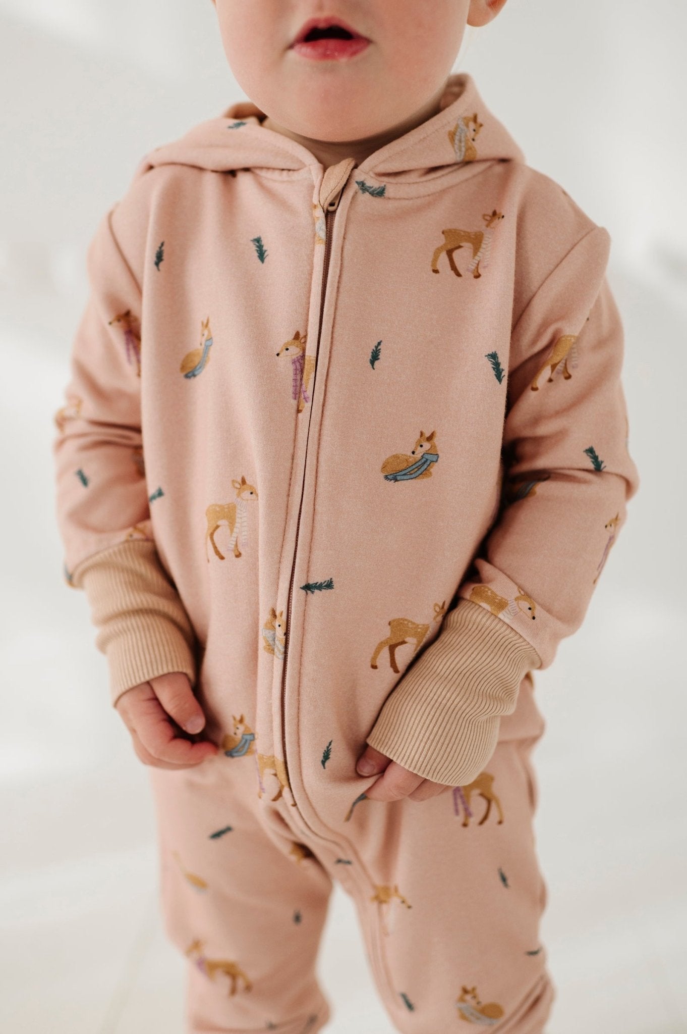 Baby Girl Terry Zip Romper