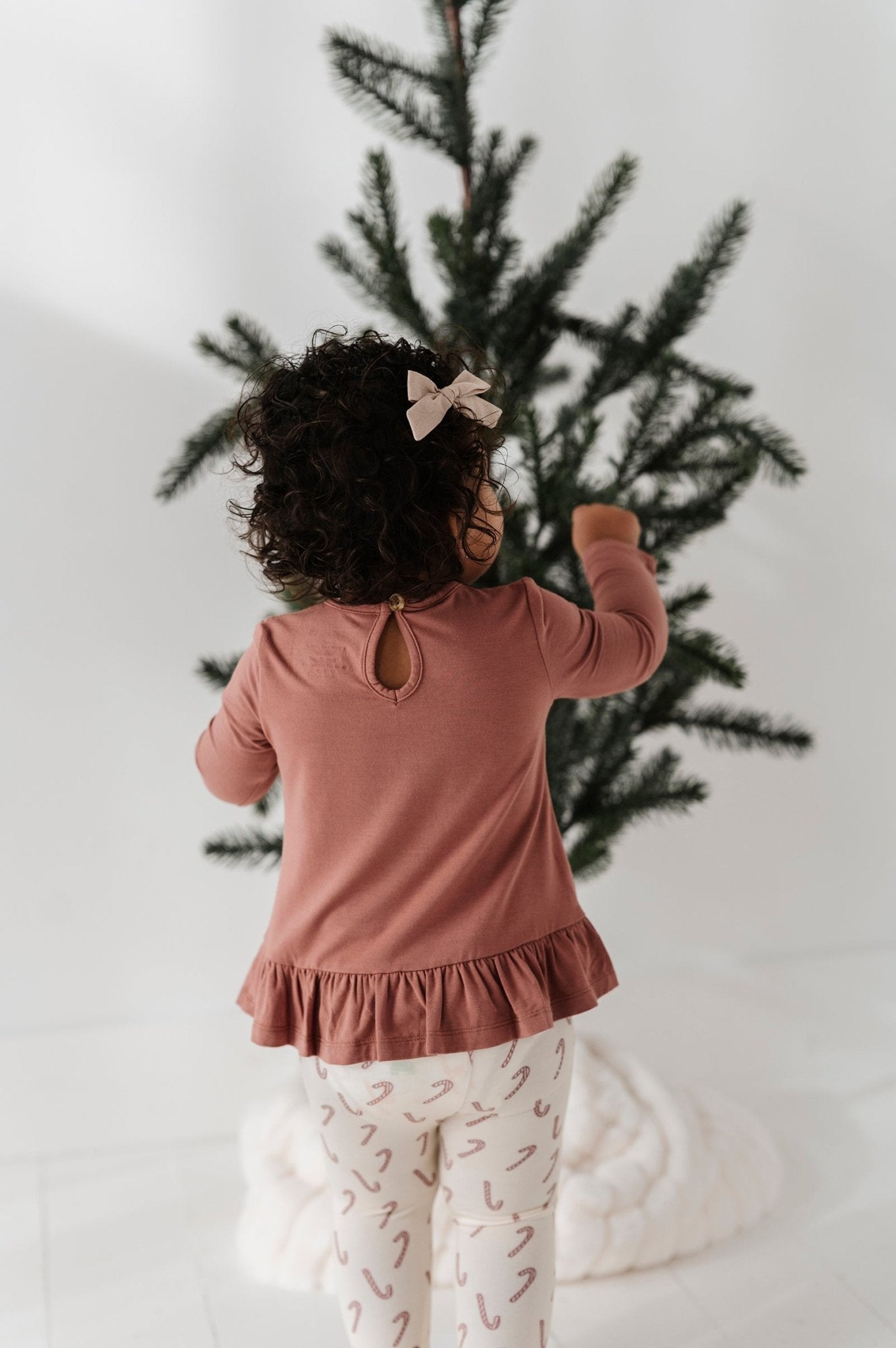 Girl's Long Sleeve Peplum Set