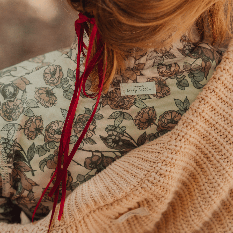 The Printed Long Sleeve Dress - Magnolia