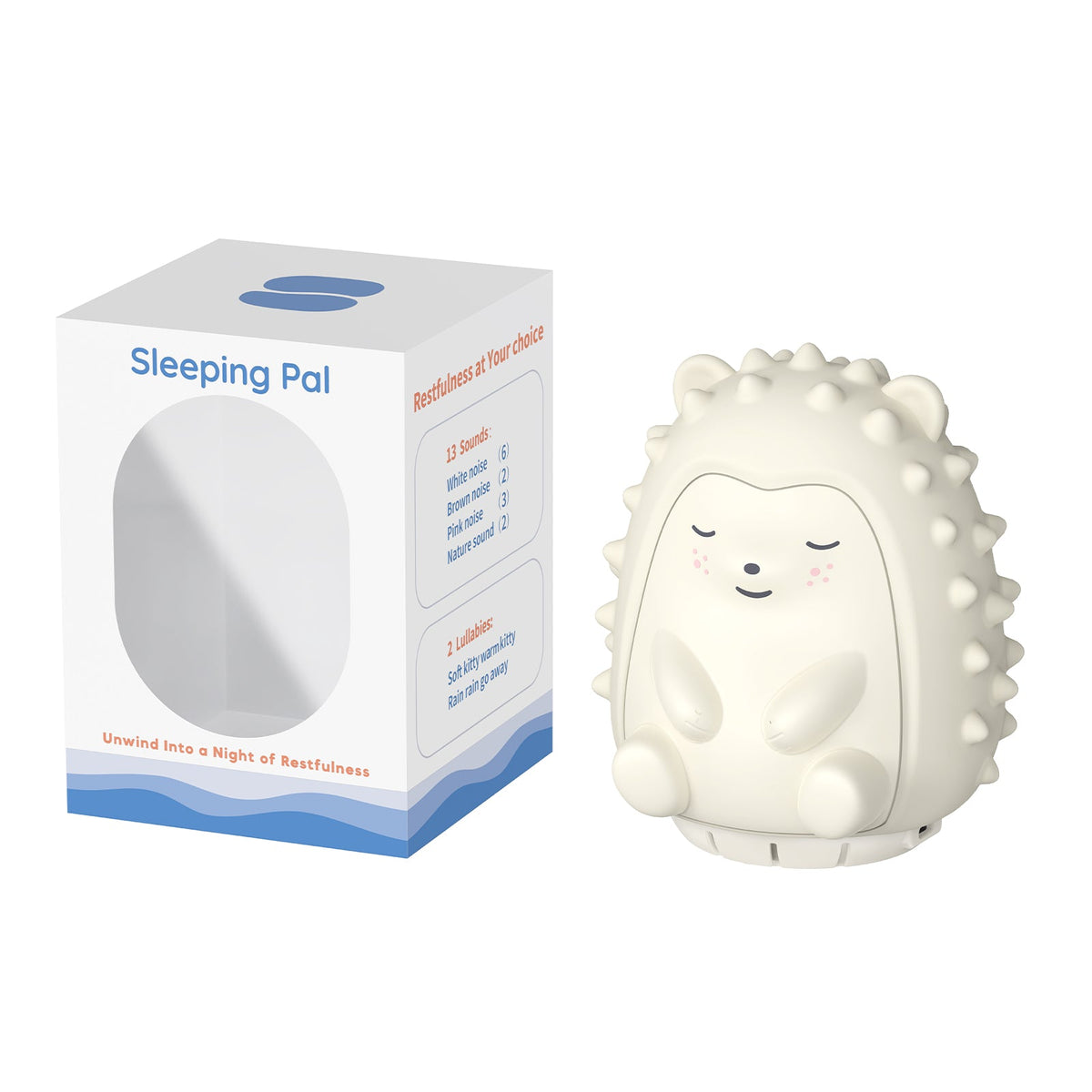Sleeping Pal Night Light Sound Machine - 'Spike' The Hedgehog