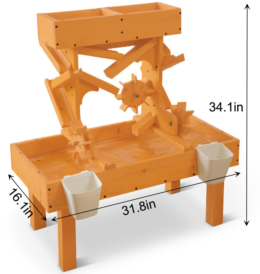 Outdoor Wooden Water Table For Kids, Toddlers Playset Outdoor Avenlur.com   