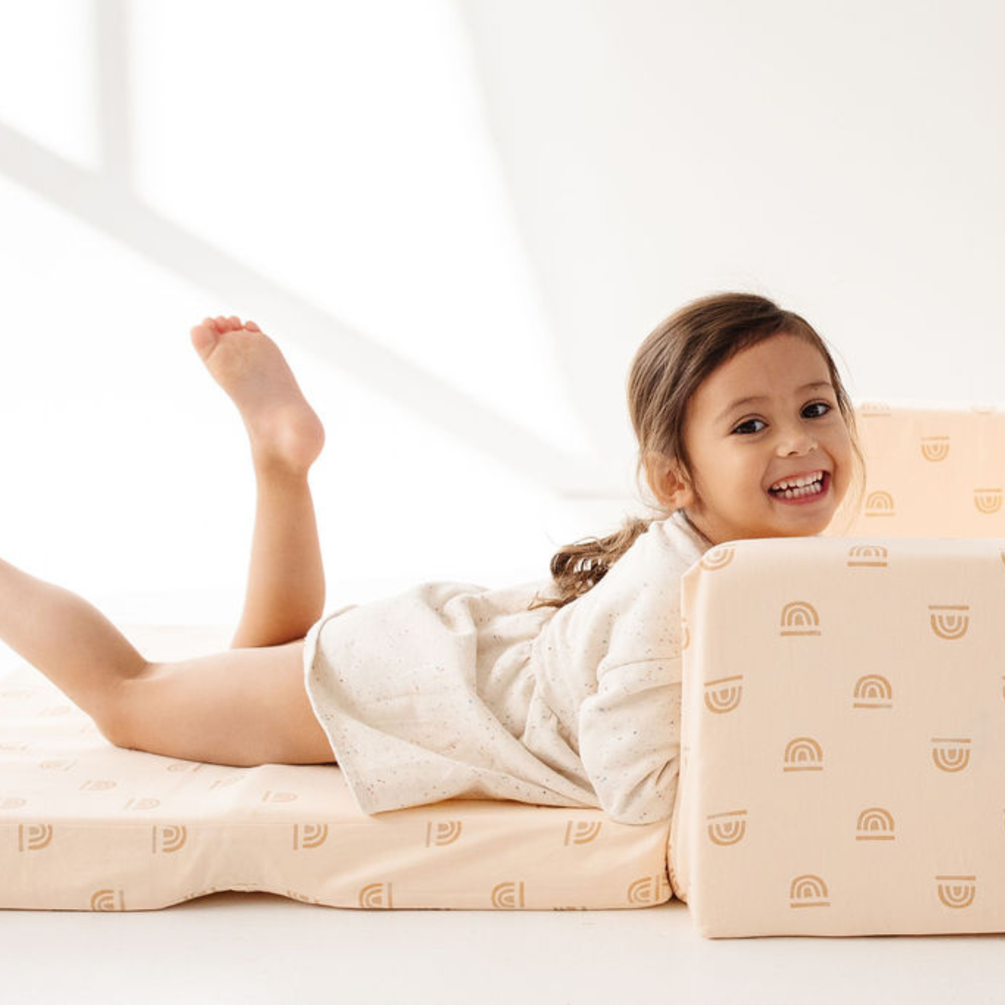 Rainbow Cream Play Couch