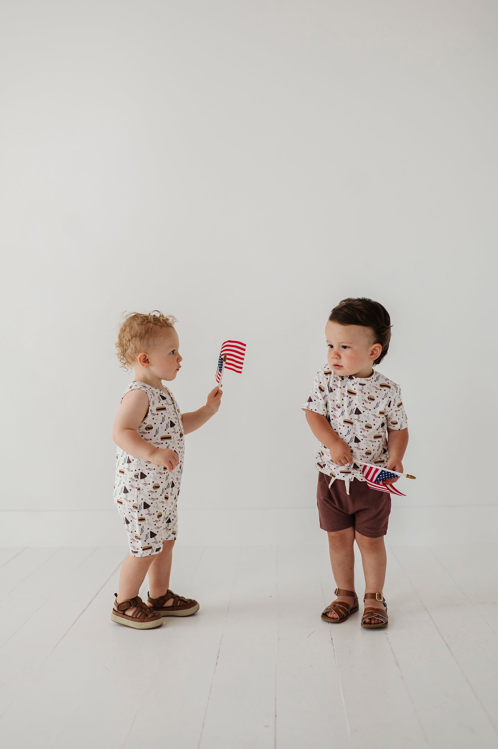 Boy's Sleeveless Romper